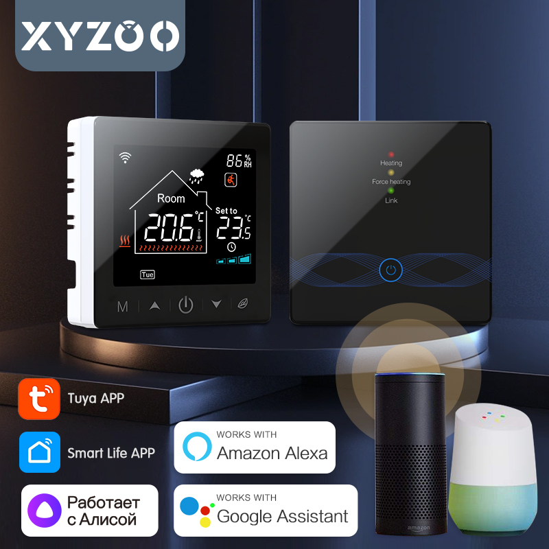 Smart Home Thermostat - Termostato wireless WiFi Tuya per caldaia
