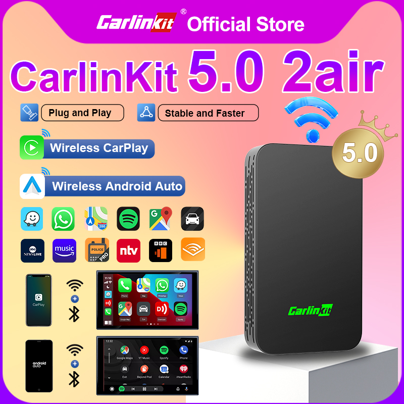Wifi Smart Plug - CarlinKit 5.0 Adattatore da Cablato a