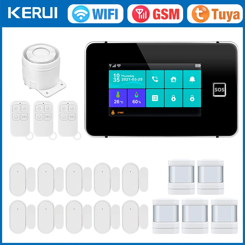 Smart Home Touchscreen Control Panel - KERUI G60B WIFI Sistema di allarme