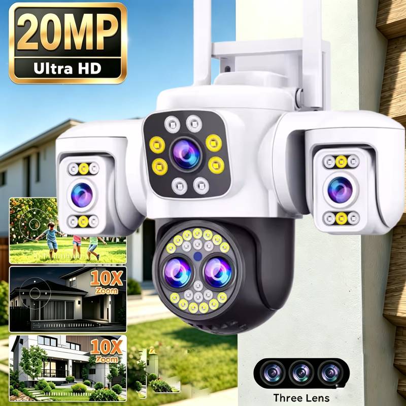 Smart Home Cctv Camera - Telecamera di Sorveglianza WiFi 20MP con