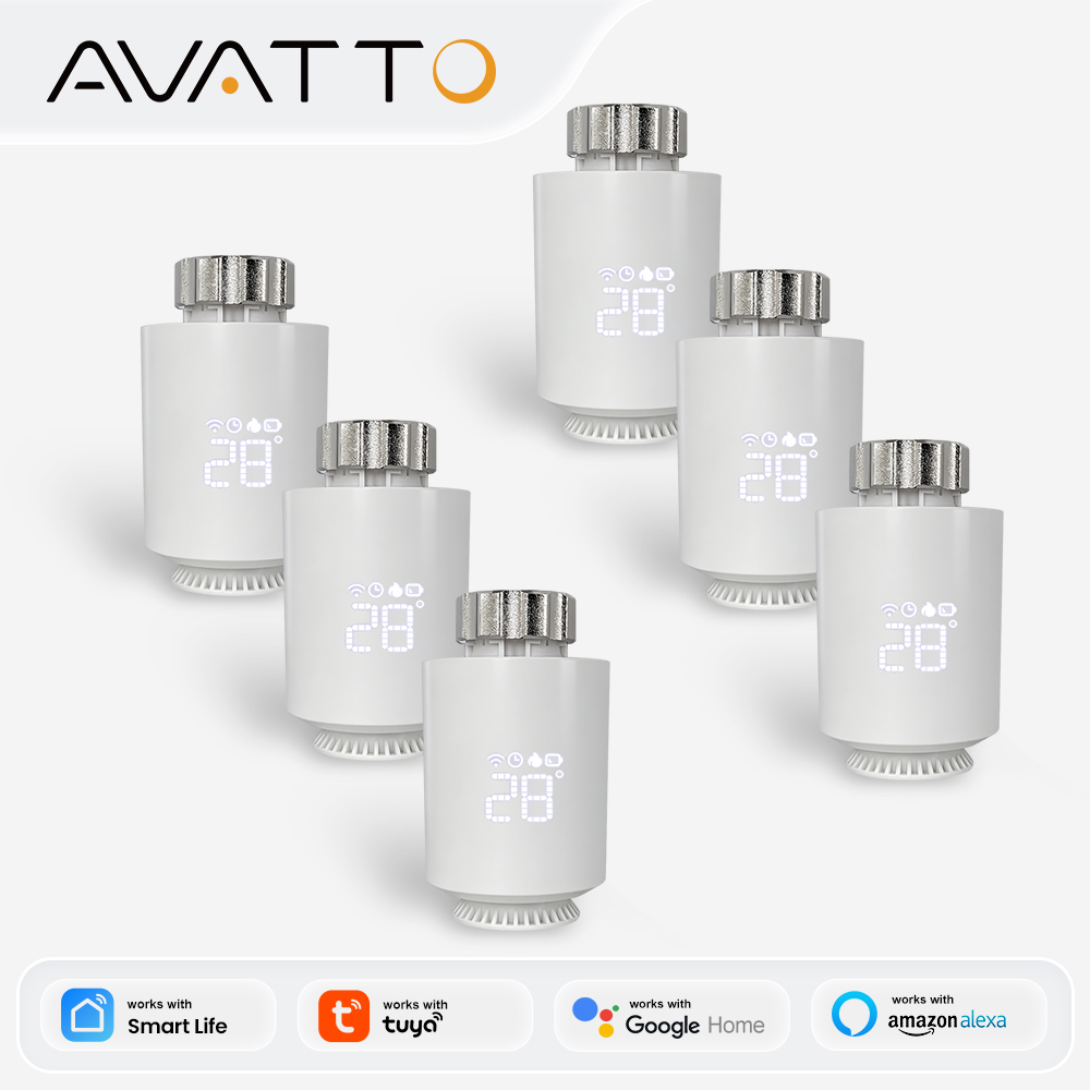 Smart Home Thermostat - AVATTO Termostato ZigBee per Radiatore, Attuatore