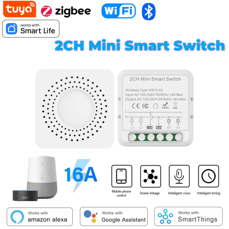 Smart Home Switch - Interruttore Intelligente Mini WiFi Tuya 1-2-3-4