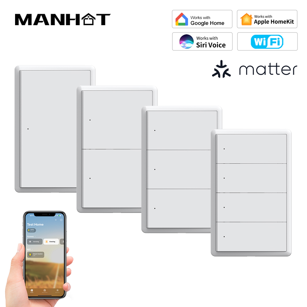 Smart Light Switch - Interruttore Intelligente WiFi MANHOT Homekit Senza