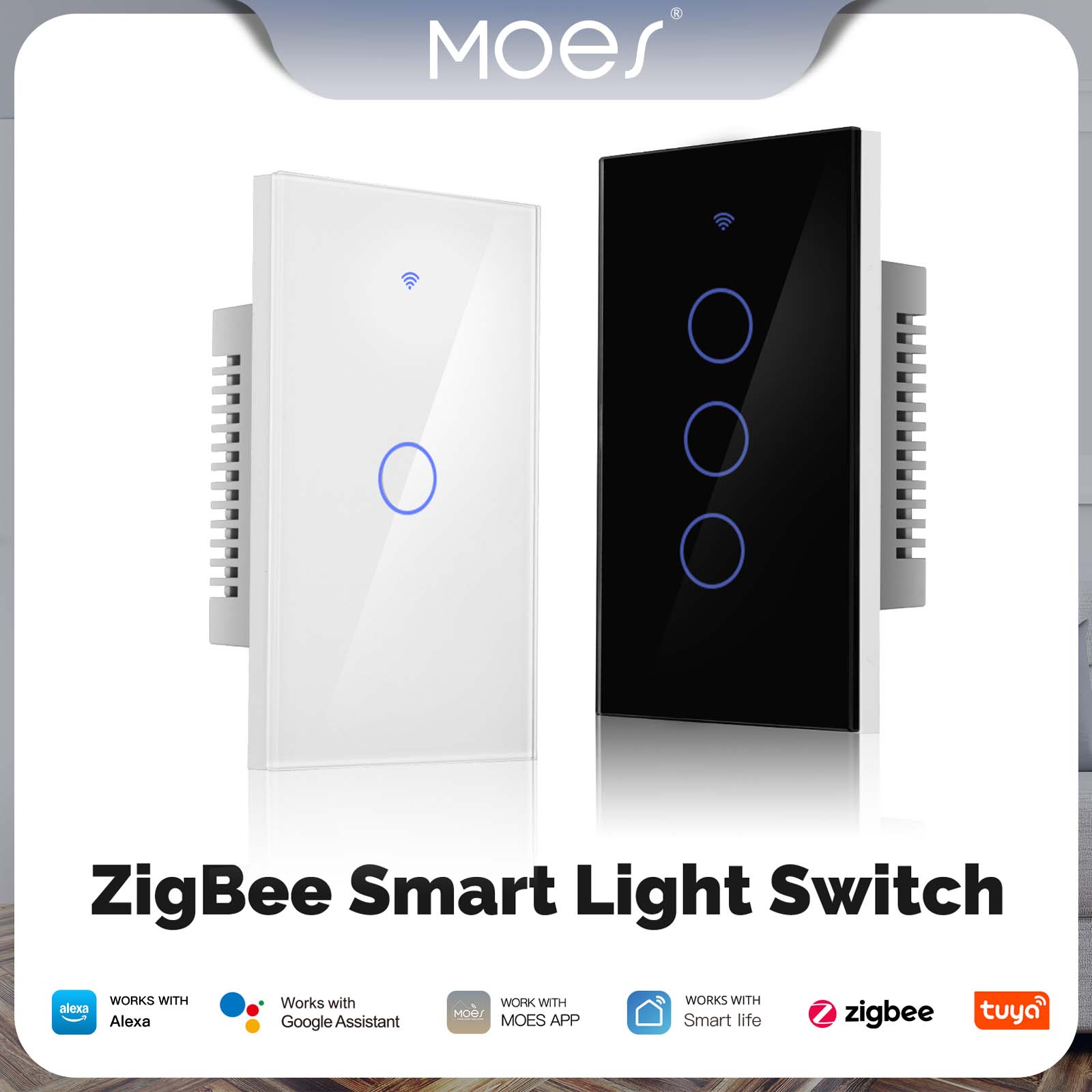 Smart Home Touchscreen Control Panel - Interruttore Intelligente MOES Tuya ZigBee con