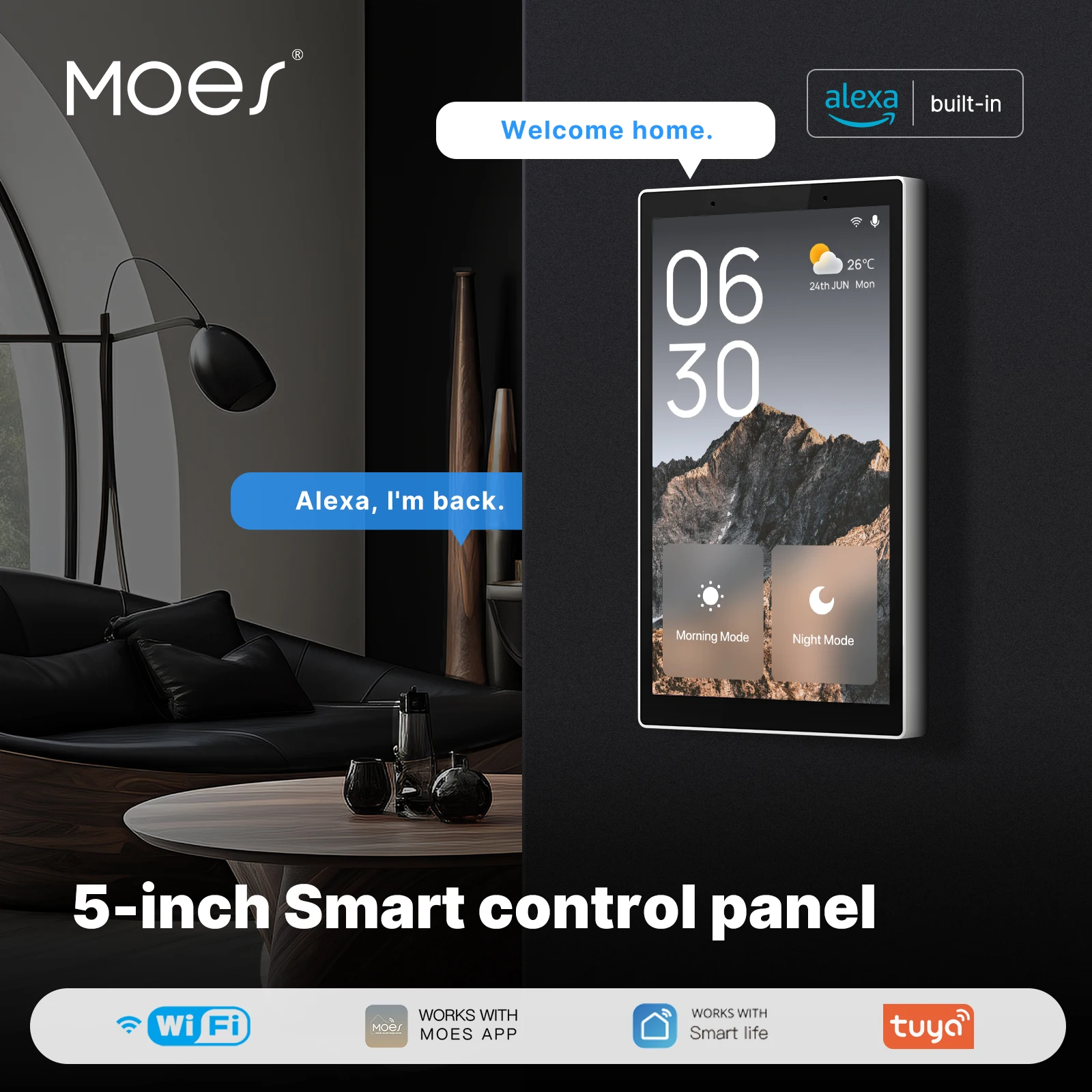 MOES Tuya Wifi Smart Touch Scr - Smart Home Knx recensione e prezzo