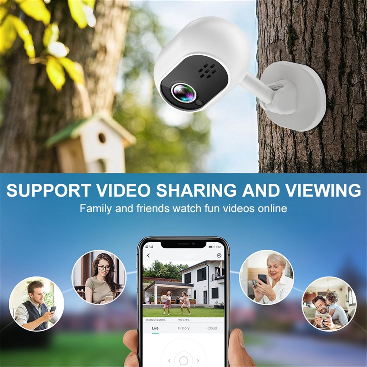 Telecamera IP WiFi Smart Mini  - Smart Home Cctv Camera recensione e prezzo