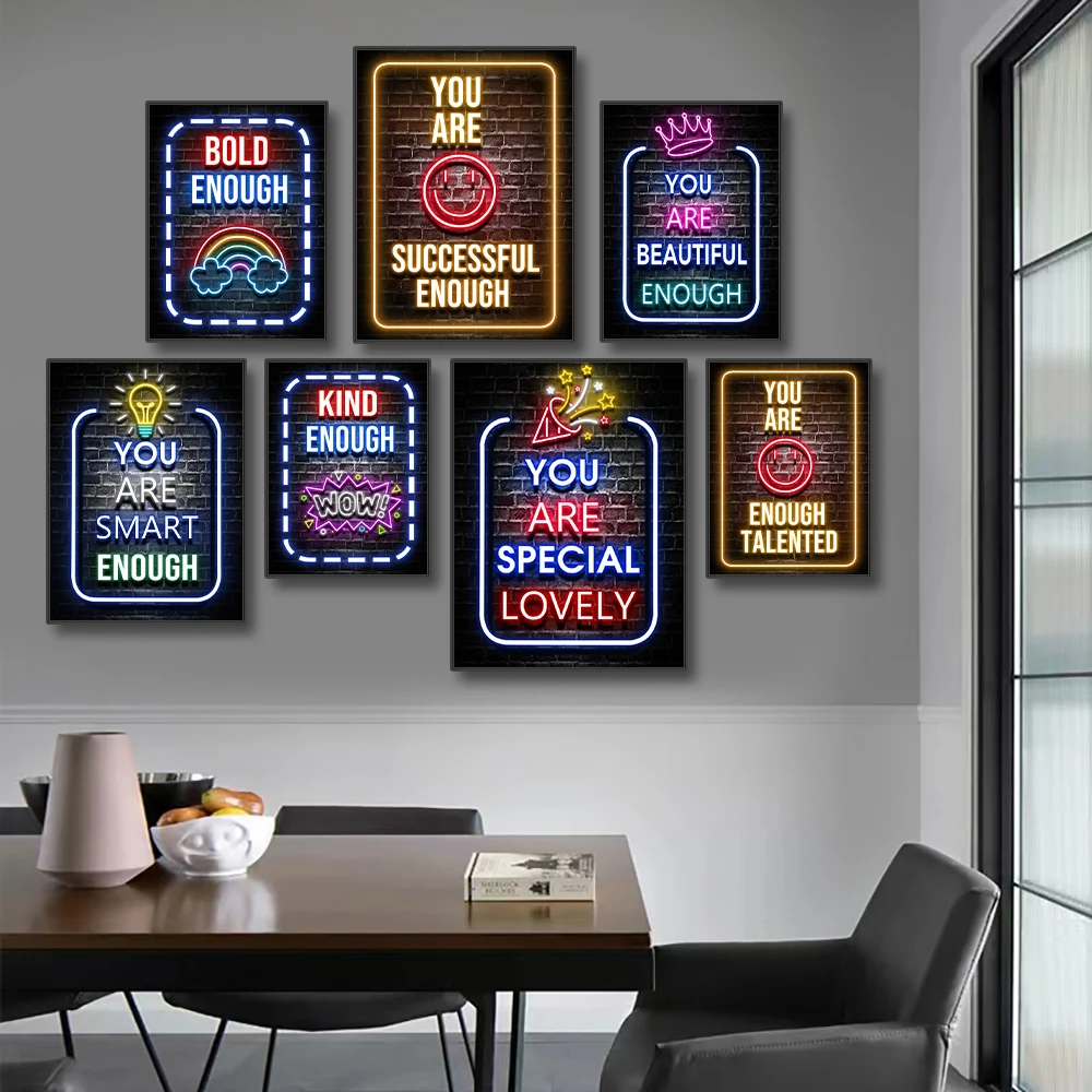 Neon Motivation Quotes poster  - Smart Home Quotes recensione e prezzo