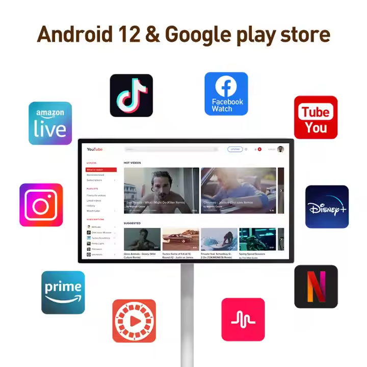 TV LCD Portatile Android 12 da - Smart Home Wifi recensione e prezzo