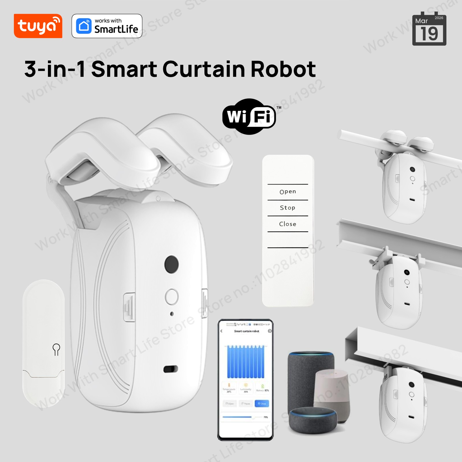 1/2 Pezzi Robot Tenda Intellig - Smart Home Zentrale recensione e prezzo