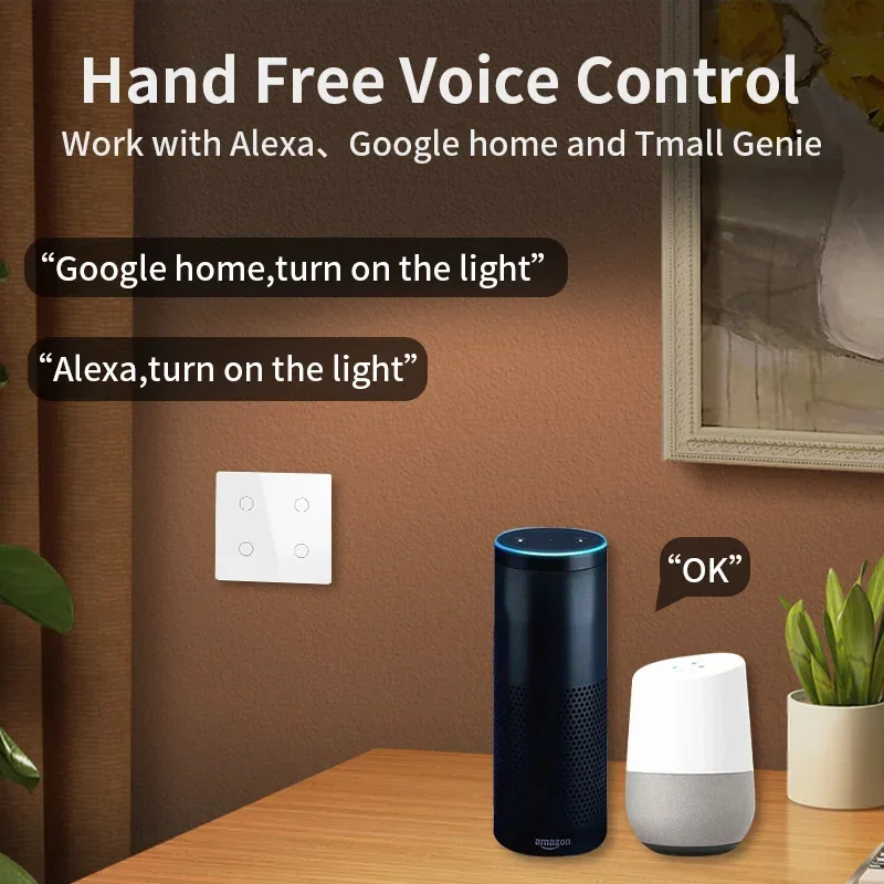 TNCE Tuya WiFi Brasile 4x4 WiF - Smart Home Touchscreen Control Panel recensione e prezzo