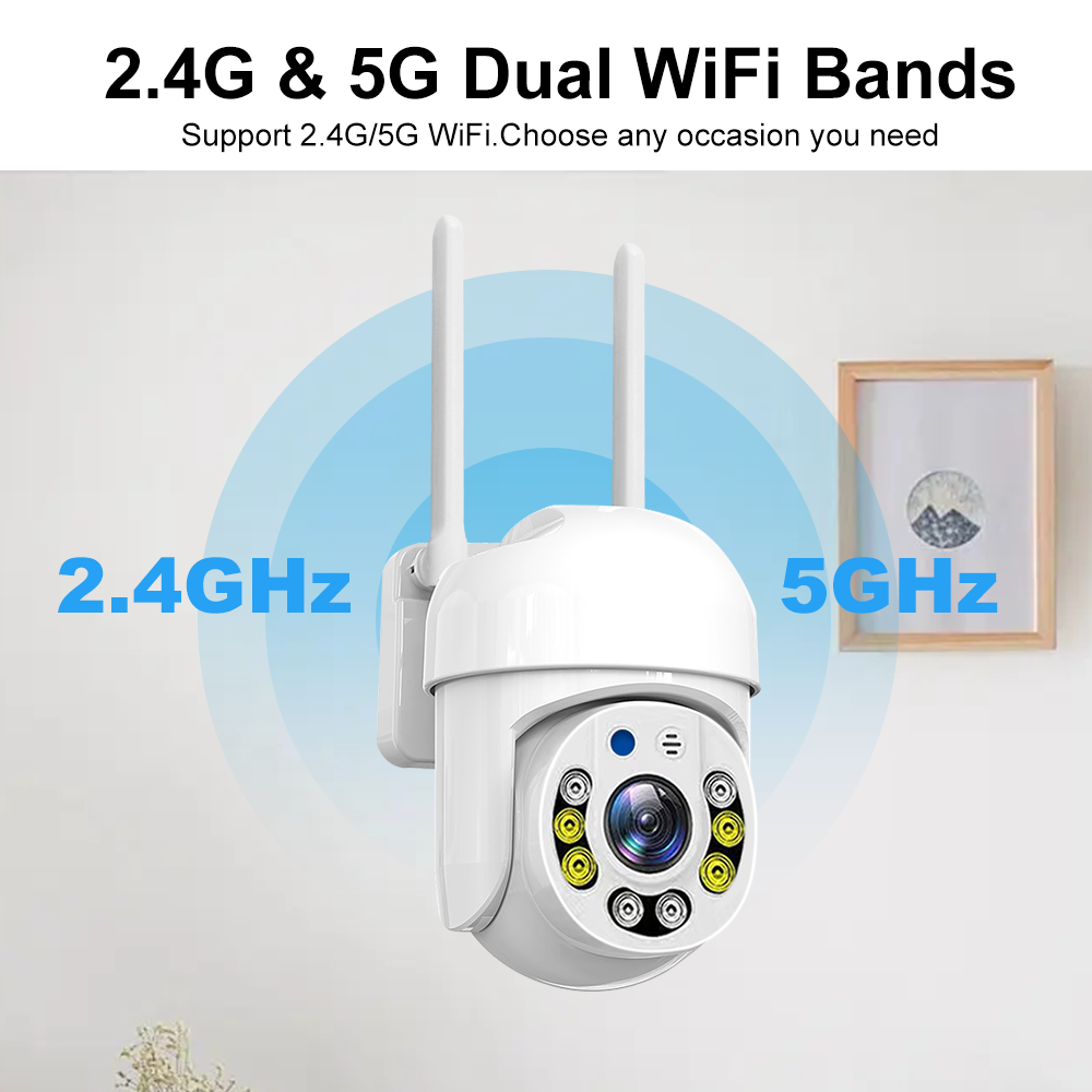 Telecamera WiFi 5G Tuya PTZ da - Smart Home Cctv Camera recensione e prezzo