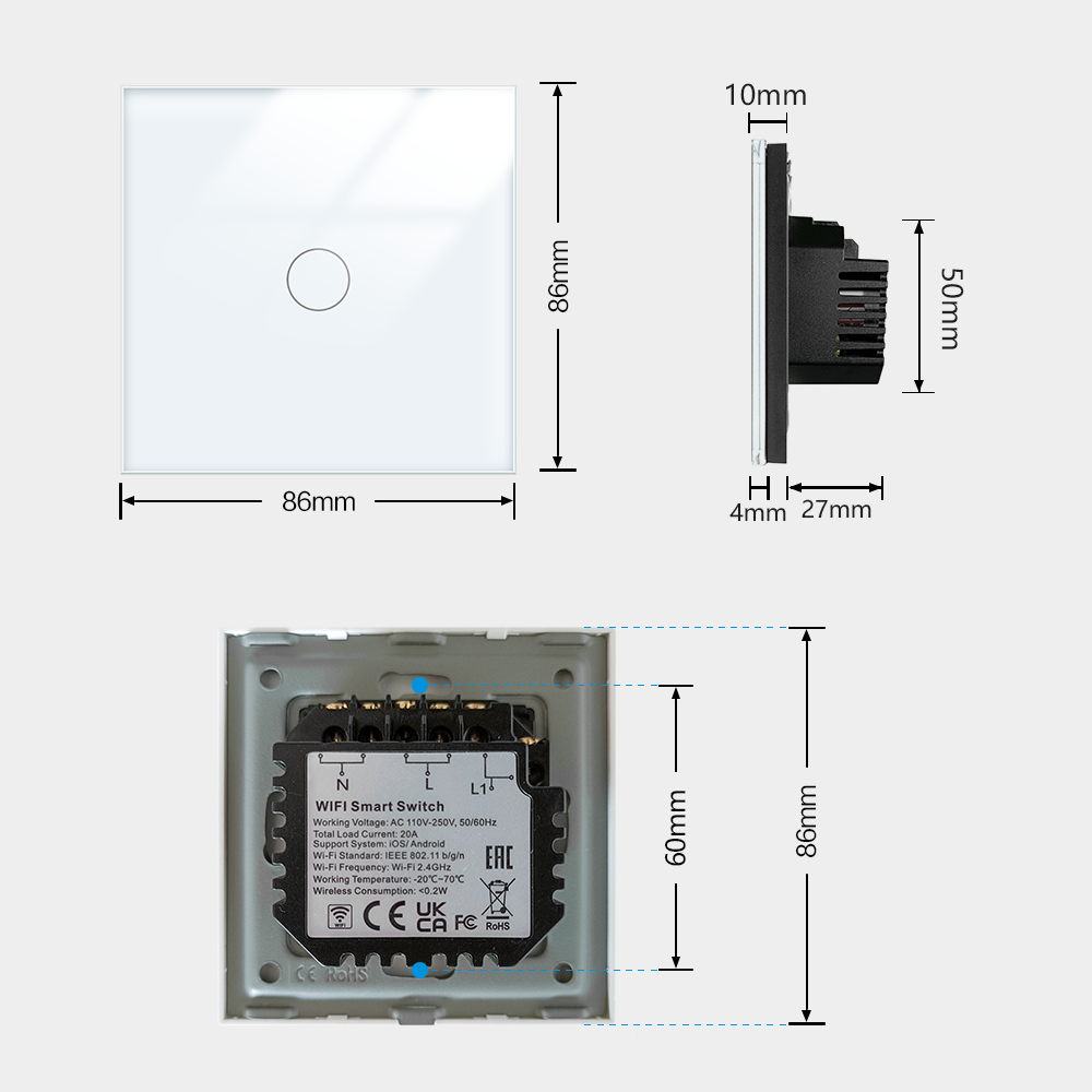 TAWOIA Wifi Smart Switch calda - Smart Home Touchscreen Control Panel recensione e prezzo