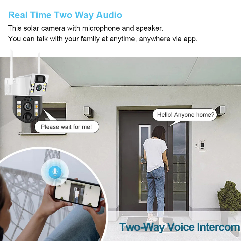 WiFi/4G telecamera solare IP C - Smart Home Cctv Camera recensione e prezzo