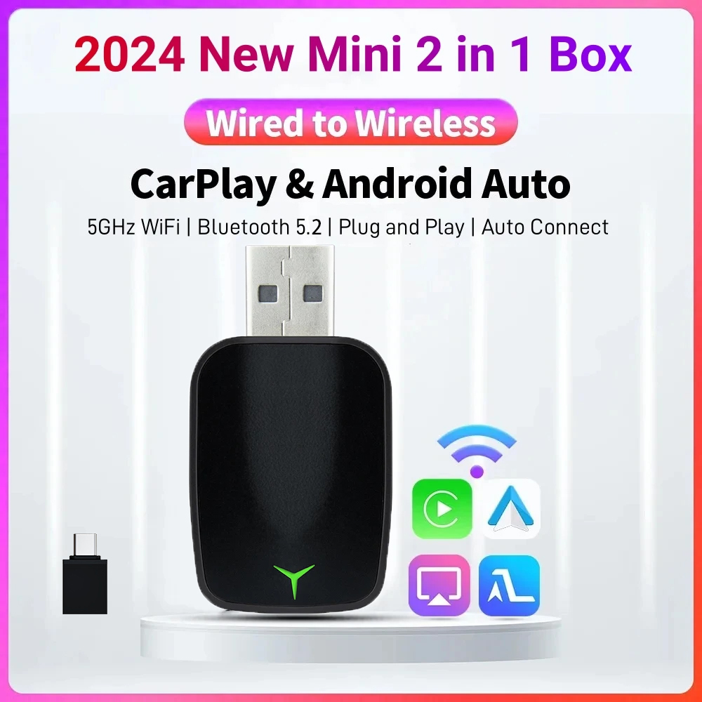 Nuovo Wired A Wireless Carplay - Wifi Smart Plug recensione e prezzo