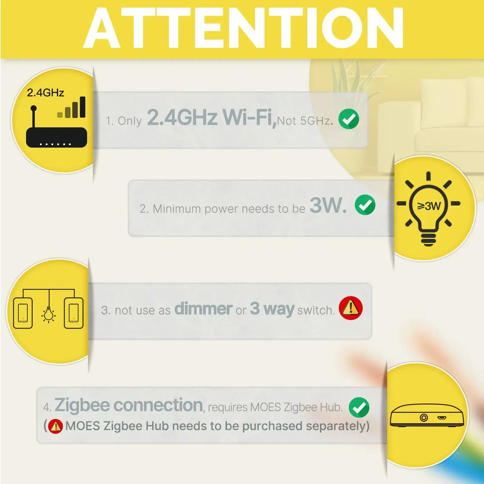 MOES Tuya ZigBee US Smart Ligh - Smart Home Yale recensione e prezzo