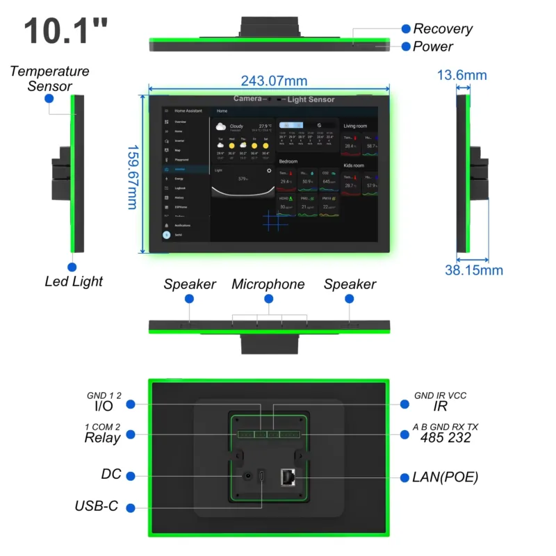 Pannello Smart Home Home Assis - Smart Home Touchscreen Control Panel recensione e prezzo